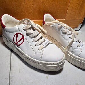 VALENTINO by Mario Valentino Leather Platform Sneakers Size 7